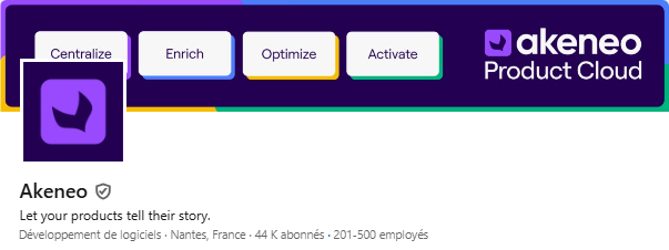 Page LinkedIn d'Akeneo