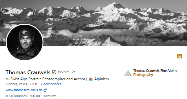 Compte LinkedIn de Thomas Crauwels