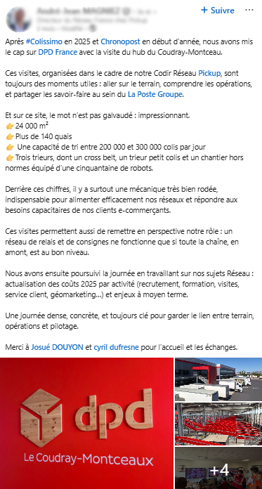 Pickup · Post dirigeant