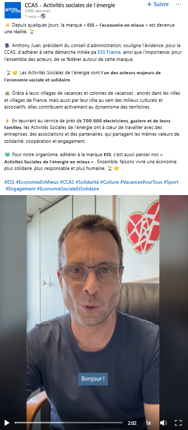 CCAS · Post LinkedIn