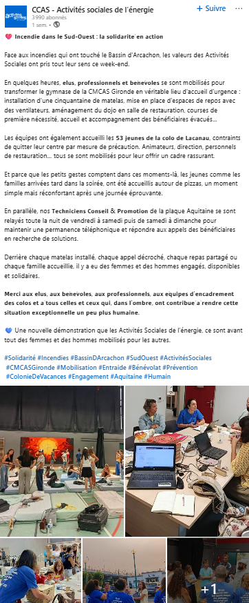 CCAS · Post LinkedIn